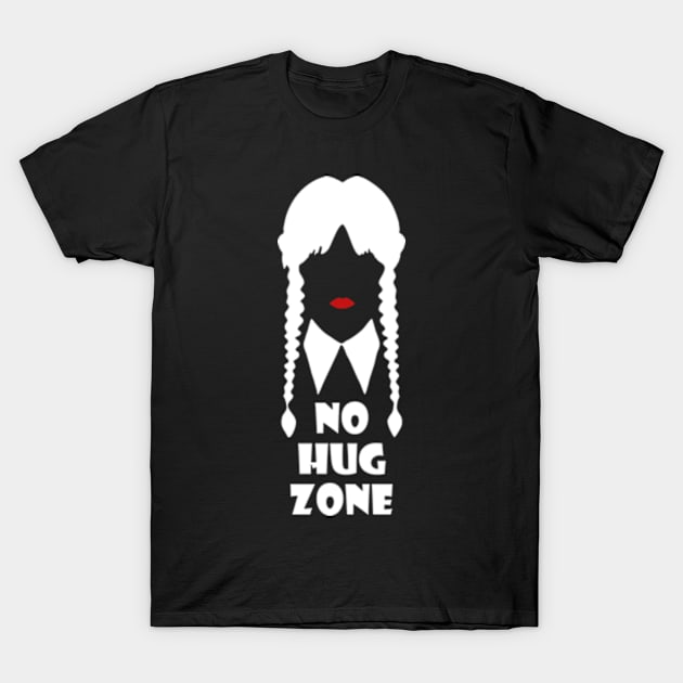 No Hug Zone T-Shirt by Three Meat Curry